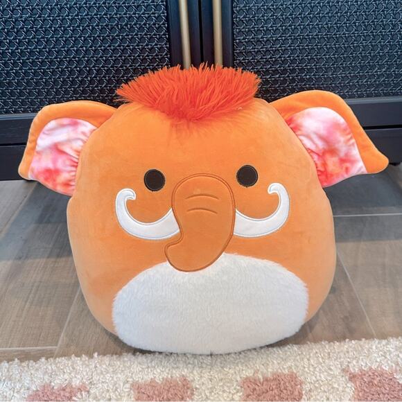 Squishmallows 16" Wilbie the Orange Woolly Mammoth Plush Toy - Picture 1 of 6